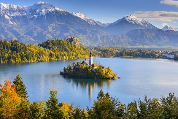 Bled Slovenia Lake Mountains