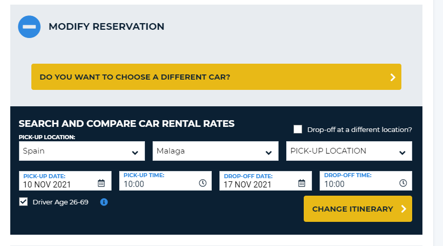 How to cancel or modufy your booking - view your reservation