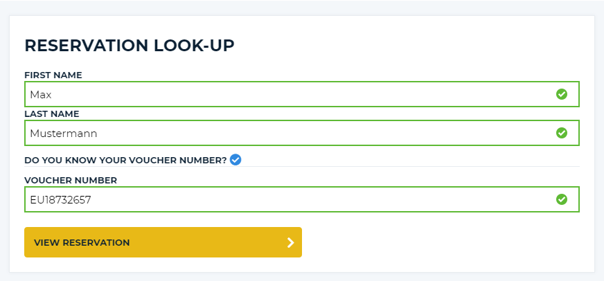 How to cancel or modify your booking - Accessing your booking
